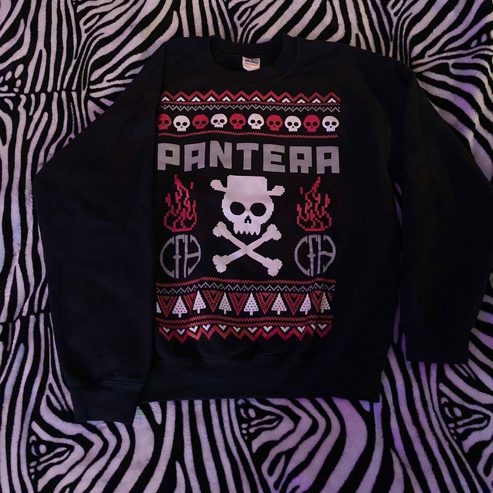 🔥☠️ Pantera Christmas Sweater Adult Medium 🎄